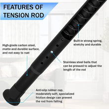 Load image into Gallery viewer, Tension Shower Curtain Rod, Short Small No Drilling Adjustable Window Curtain Rod for Bathroom, Indoor Decor
