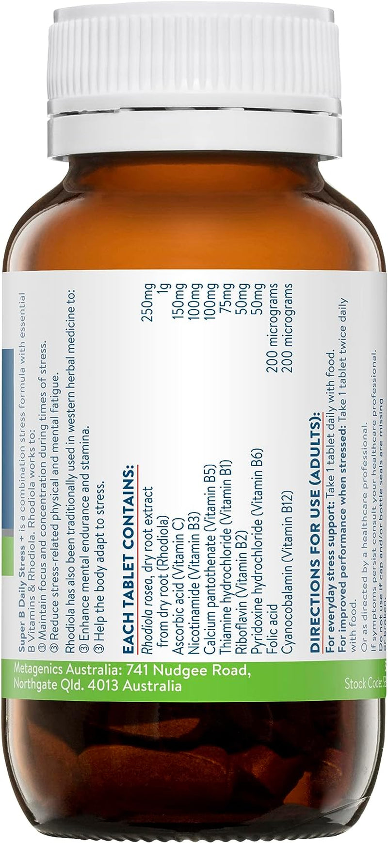 Super B Daily Stress + 60 Tablets