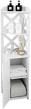 Bathroom Storage Utility Display Cabinet Stand White Waterproof 3 Shelves T2