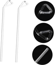 Load image into Gallery viewer, 2Pcs Diffuser Cell Spreader Bars Cell Spreading Bar Science Experiment Kit Chemistry Glass Stick Cell Spreaders Glass Boom Transparent Triangle Cell Spreader
