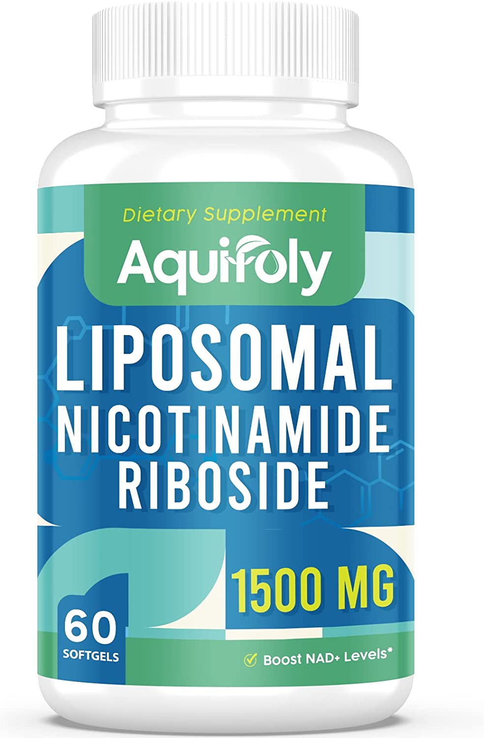 2000 MG Complex Liposomal Nicotinamide Riboside Supplement,Maximum Absorption,Superior to NMN Nad,With TMG and Pterostilbene for Boosting Nad+,Cellular Energy,Healthy Aging,60 Softgels,1