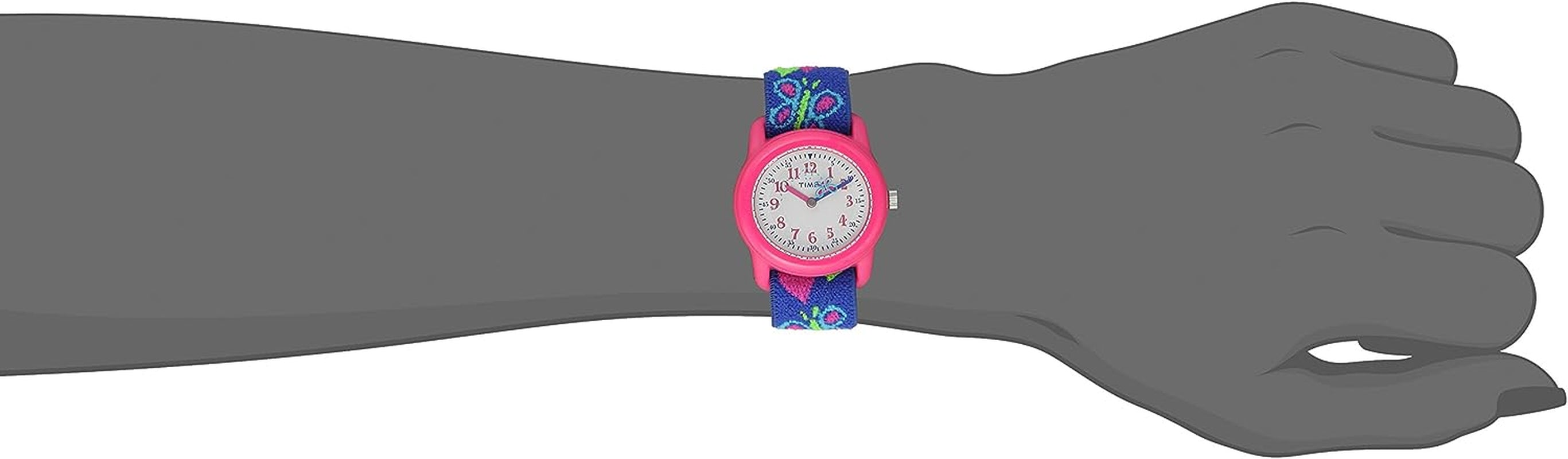 Girls Time Machines Analog Elastic Fabric Strap Watch