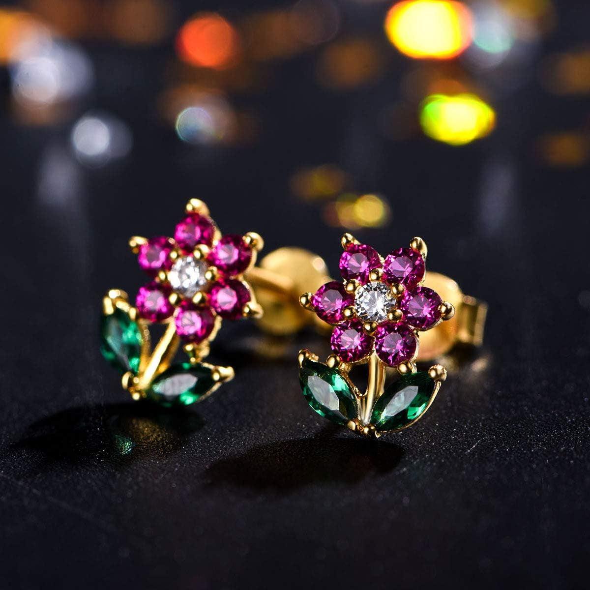Hypoallergenic Kids Stud Earrings 925 Sterling Silver Gifts for Little Girls (Nickel Free)