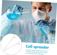 Load image into Gallery viewer, 2Pcs Diffuser Cell Spreader Bars Cell Spreading Bar Science Experiment Kit Chemistry Glass Stick Cell Spreaders Glass Boom Transparent Triangle Cell Spreader
