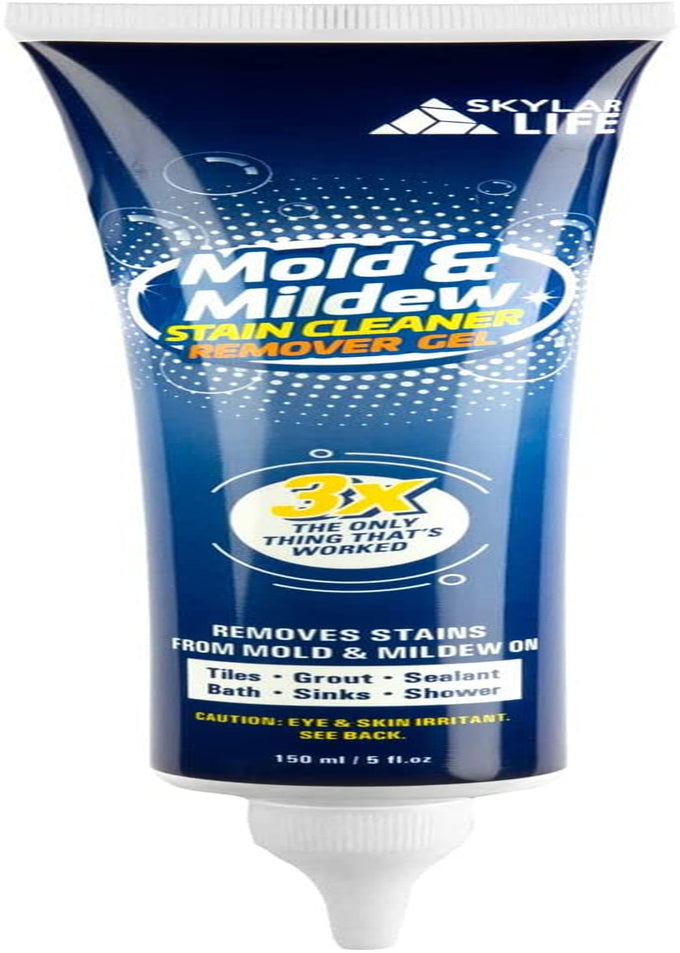 Skylarlife Home Mold & Mildew Stain Remover Gel Stain Remover Cleaner Wall Mold Stain Cleaner for Tiles Grout Sealant Bath Sinks Showers