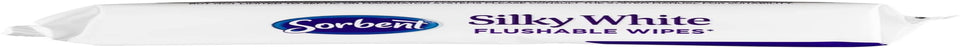 Silky White Flushable Wipes 40 Sheets (Pack of 14)