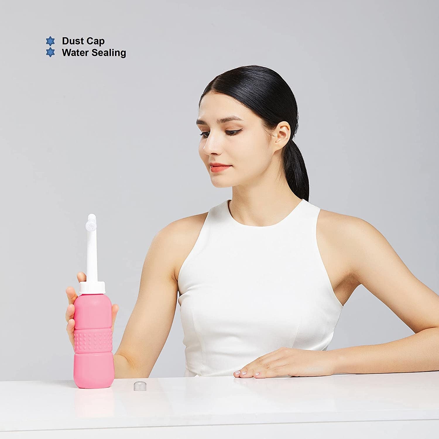 Peri Bottle for Postpartum Care Squirt Bottle 450Ml Portable Travel Bidet for Different Needs Peri Wash Bottle for Baby Female and Bedridden Patient for Postpartum Essentials, Feminine Care (1Pcs)
