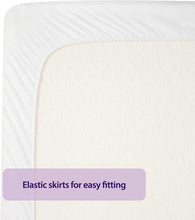 Load image into Gallery viewer, Waterproof Mattress Protector, Cotton Fitted Sheet for Small Double Bed - White 120X190X30 Cm
