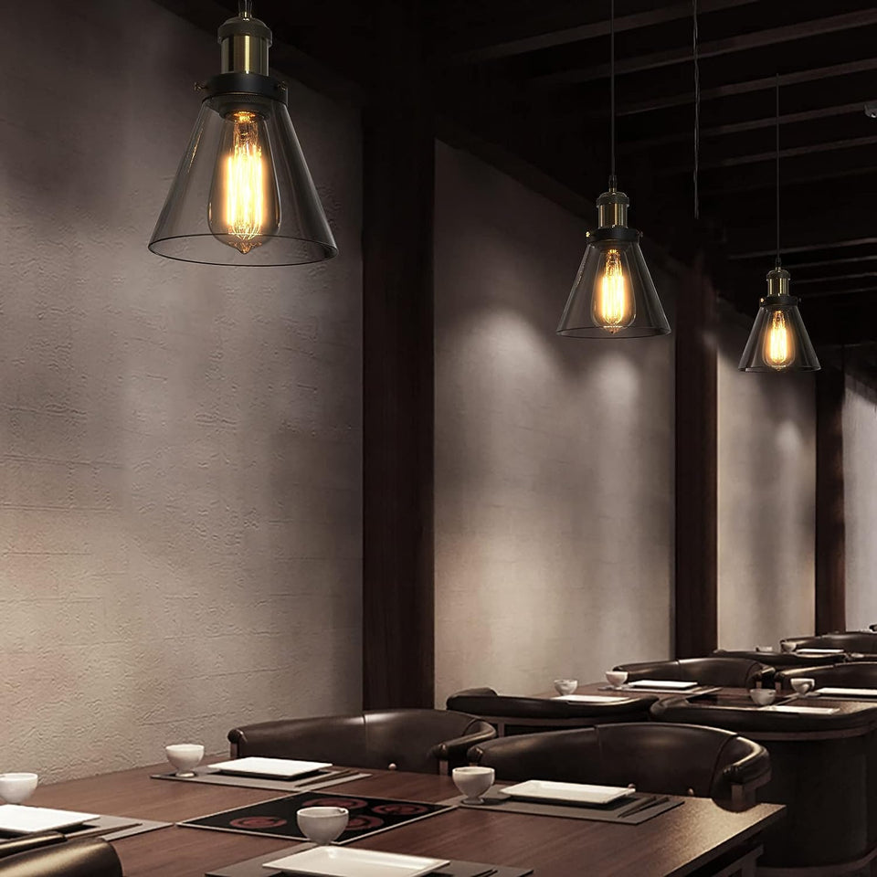 Modern Kitchen Pendant Light Creative Black Copper Sphere Pendant Lamp, Single Vintage Pendant Light for Kitchen Island Dining Room Dining Table Hallway (Black1)