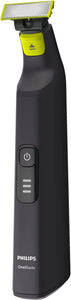 Oneblade Pro Face Shaver Trimmer with Rechargeable 90Min Li-Ion Battery, 1 Hour Charge Time, 14-Length Precision Comb and LED Digital Display, Chrome, QP6530/15