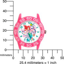 Load image into Gallery viewer, Princess Kids&#39; Plastic Time Teacher Analog Quartz Nylon Strap Watch, Blue
