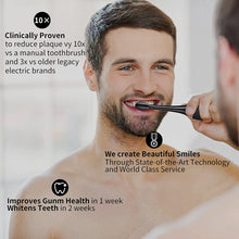 Load image into Gallery viewer, HEYMIX Ultrasonic Electric Toothbrush, Power Electrical Toothbrush Sonic Cleaning, Oral Hygiene Rechargeable Teeth Brush, Mouthwash Whitening Toothbrush with 8 Brush-Head &amp; Travel Case ADA Certified
