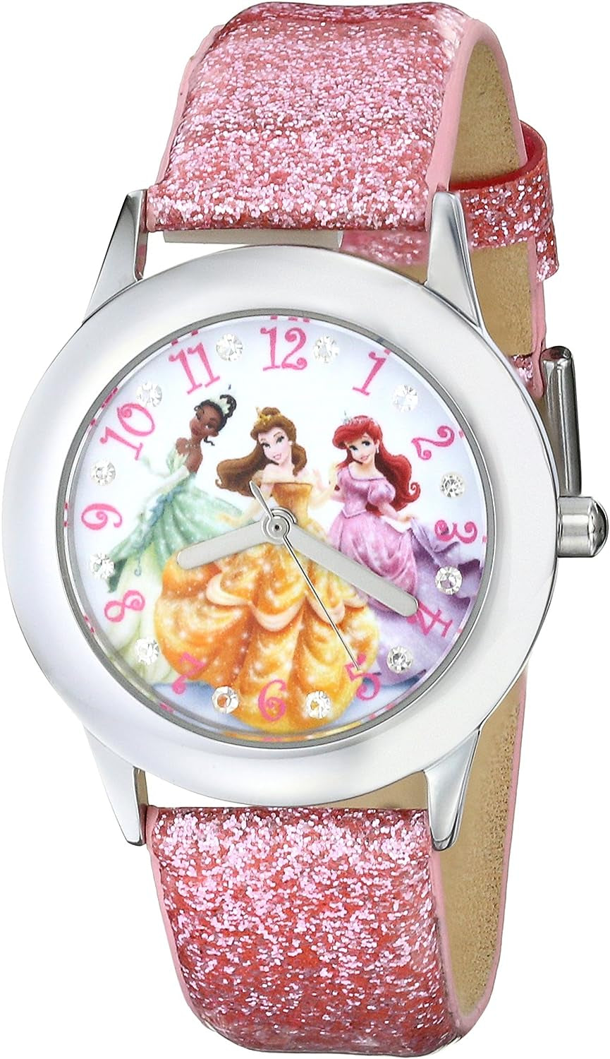 Princess Tween Stainless Steel Analog Quartz Watch, Pink, Children'S Watches