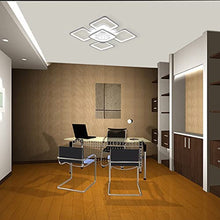 Load image into Gallery viewer, Modern Ceiling Light,Led Chandelier Flush Mount,Square Shape White Ceiling Light for Living Room Bedroom,72W/Cool White
