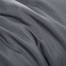 Load image into Gallery viewer, - Grey Quilt Cover Set, 1000TC Ultra Soft Microfiber Doona Cover Bedding Set in Solid Plain Color Gray (3Pcs, Queen Size)
