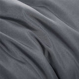 - Grey Quilt Cover Set, 1000TC Ultra Soft Microfiber Doona Cover Bedding Set in Solid Plain Color Gray (3Pcs, Queen Size)