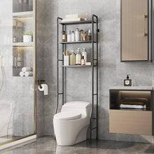 Load image into Gallery viewer, over the Toilet Storage 3-Tier over Toilet Bathroom Organizer over Washing Machine Rack Bathroom Shelf White
