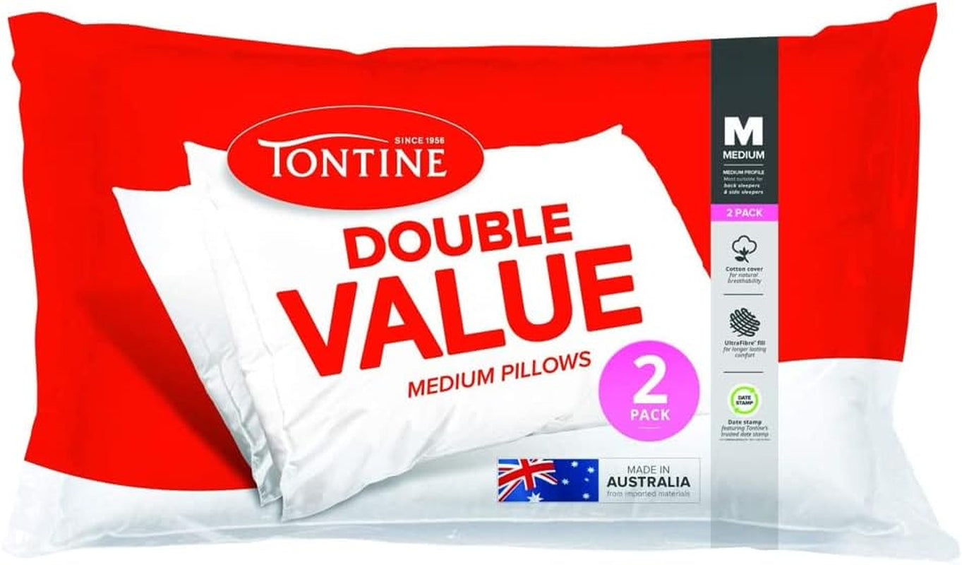 Double Value Pillow Duo Pack, White