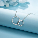 Sweet 13Th Birthday Gifts for Girls, Birthday Gifts for Her, Presents for 13 Year Old Girls, Sterling Silver 2 Ring Birthday Necklace, Friendship Gifts Birthday Jewelry, Sterling Silver Silver