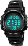 Kids Watch Digital Waterproof Sport with Alarm Stopwatch LED Quartz Wristwatch for Boy Girl Child Gift