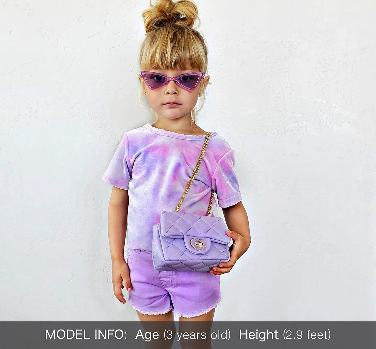 Sparkly Glitter Toddler Kids Purse for Girls Quilted Little Girl Purse