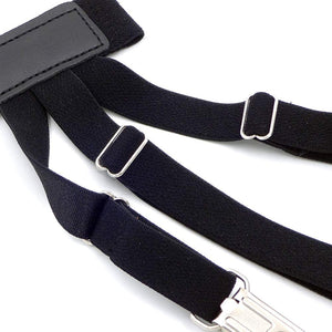 Mens Shirt Stays Upgrade Adjustable Elastic Garter Military Shirts Holder with Non-Slip Locking Clamps