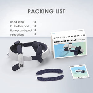 M2 plus Head Strap,Compatible with Meta Quest 2 ,Enhanced Comfort and Reduce Facial Stress,Vr Accessories