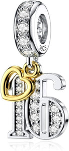 Murano Glass Charm Fit Pandora Charm Bracelets,925 Sterling Silver Flower Charm Glass Bead for Bracelet and Necklace