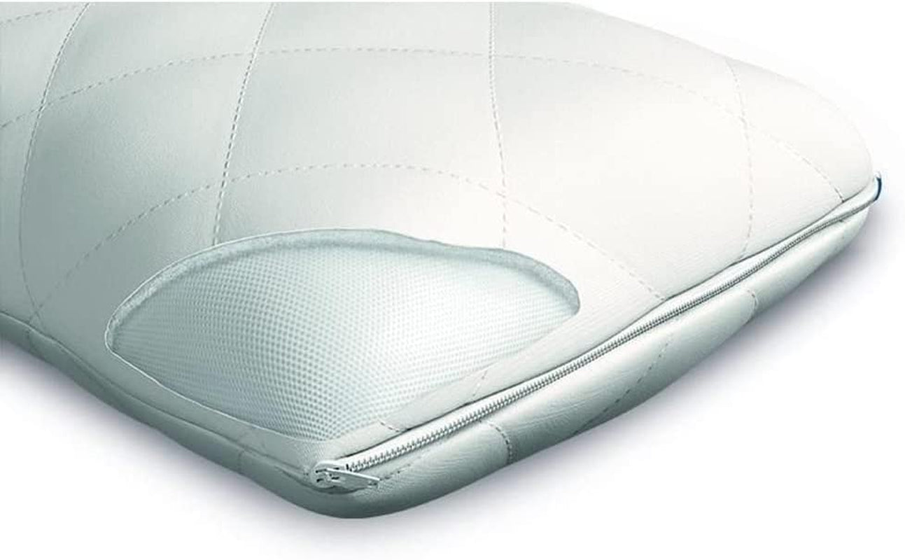 Comfortech Cotton Quilted Pillow Protector, White, Pack of 2