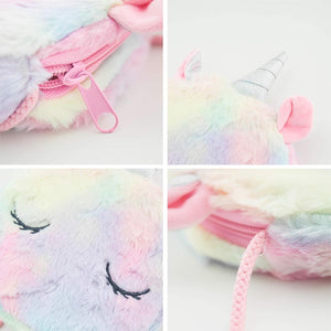 2 Pieces Little Girl Purses Crossbody Purses Unicorn Purse Cute Princess Handbags Shoulder Messenger Bag