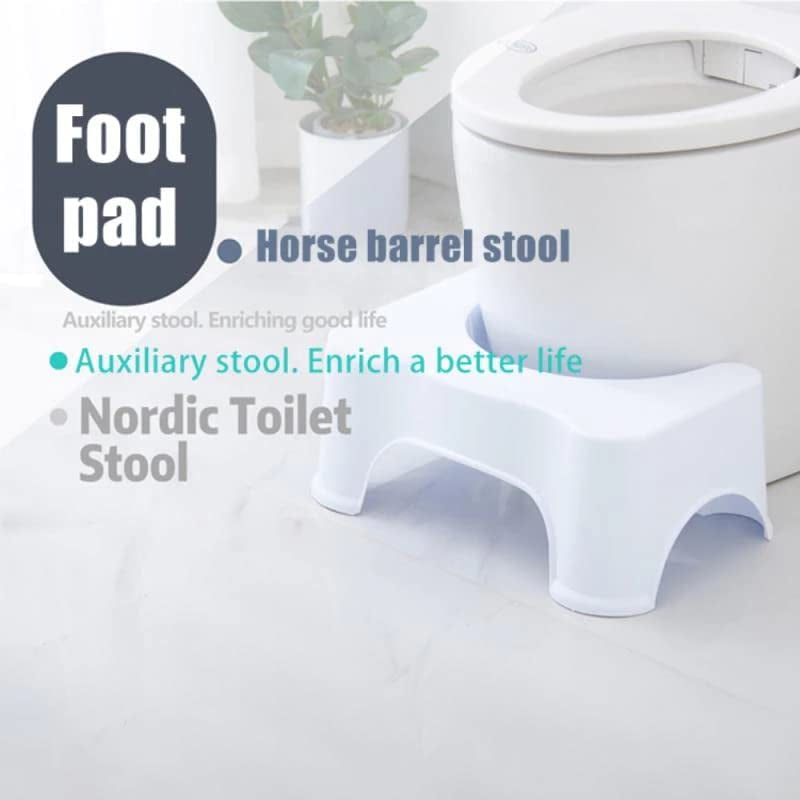 Bathroom Toilet Stool, Foot Step Stool, Footstools, for Constipation Piles Relief Foot Stool - Anti-Slip Bathroom Accessories (Light Grey)