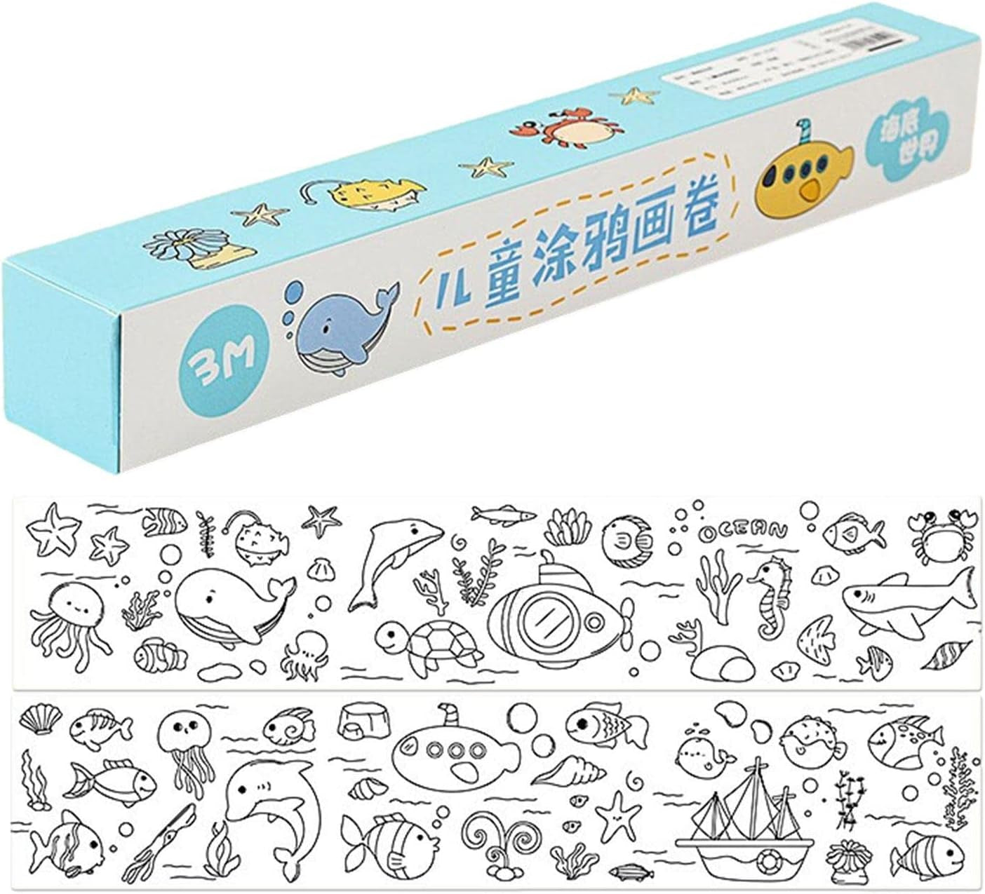 Children'S Drawing Paper | Sticky Drawing Roll Paper | DIY Wall Coloring Stickers Childrens Drawing Paper Roll for Kids Gift