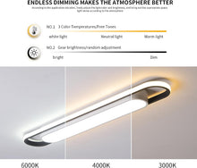 Load image into Gallery viewer, Modern LED Ceiling Light,28.3&quot; Flush Mount Ceiling Lamp,50W Dimmable Metal Ceiling Chandelier Lighting Fixture for Living Room Bedroom Dining Room Office Hallway Aisle
