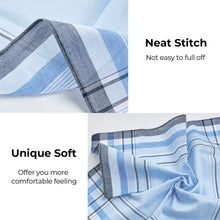 Load image into Gallery viewer, Men&#39;S Cotton Handkerchiefs,  12 Pack 100% Pure Cotton 4 Color Pocket Square Hankies/Pocket Handkerchiefs for Men

