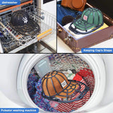 Coopche Hat Washer for Baseball Caps, Hat Washing Cage, Ballcapl Cap Washer for Washing Machine, Hat Cleaner for Laundry Machine Dishwasher Fit Children and Adults, Black