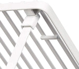 Stackable Metal Kitchen Storage Shelves, Set of 2 - White