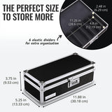 Locking Medicine Storage Box, 3.75 X 11.88 X 5.25 Inches, Black (VZ03480)