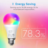Light Bulb Smart Wifi LED Bulb Dimmable Multicolor RGBWW, Remote Control, Equivalent 60W E27 2700K-6500K 810 Lumens Compatible with Homekit Siri, Alexa, Smartthings and Google Home, 2 Pack