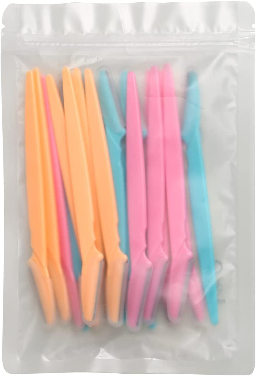 Eyebrow Razors Shaper 18Pcs Facial Hair Remover Face Shaver Trimmer Safety Facial Exfoliating Tool for Women and Men