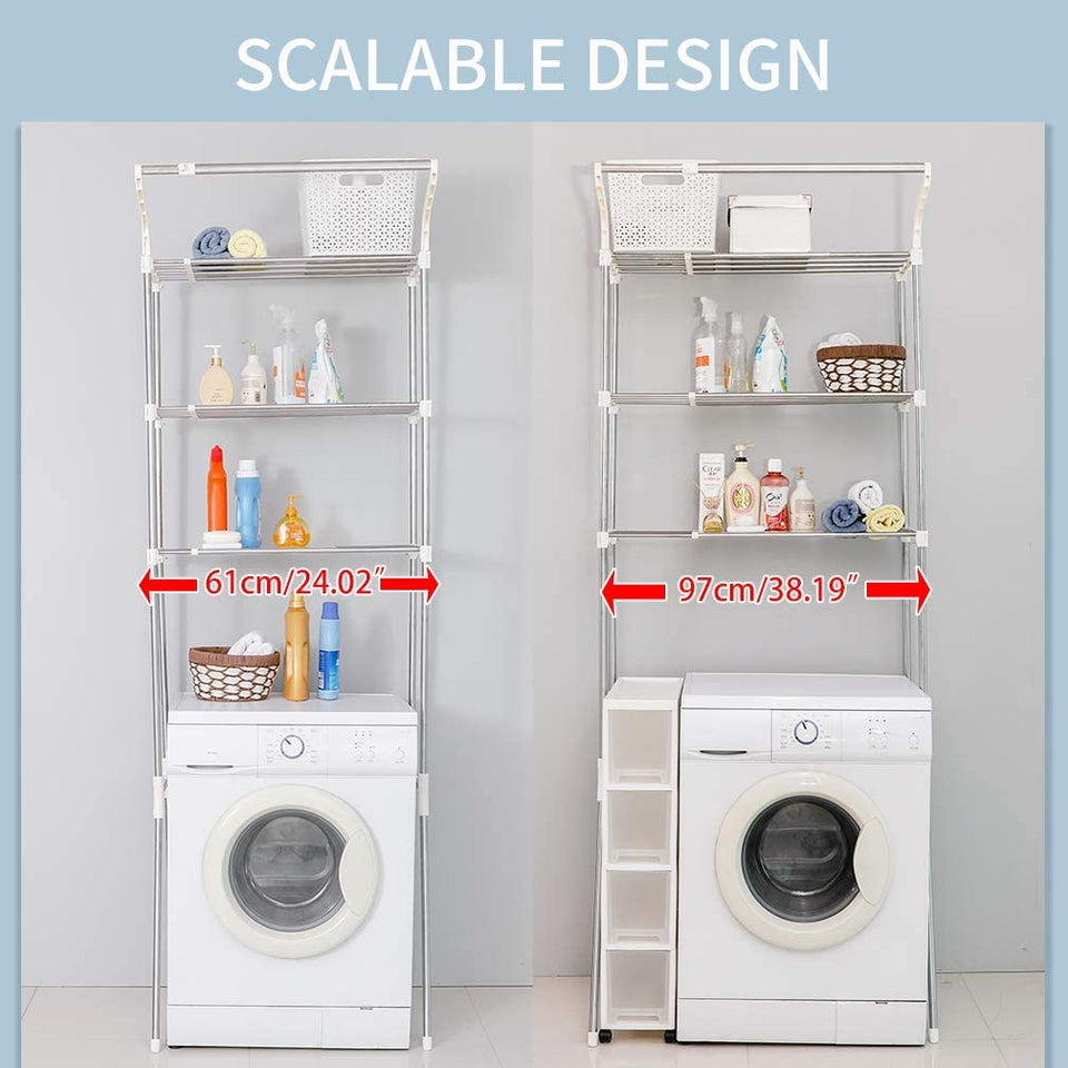 Over the washer and dryer storage shelf best sale