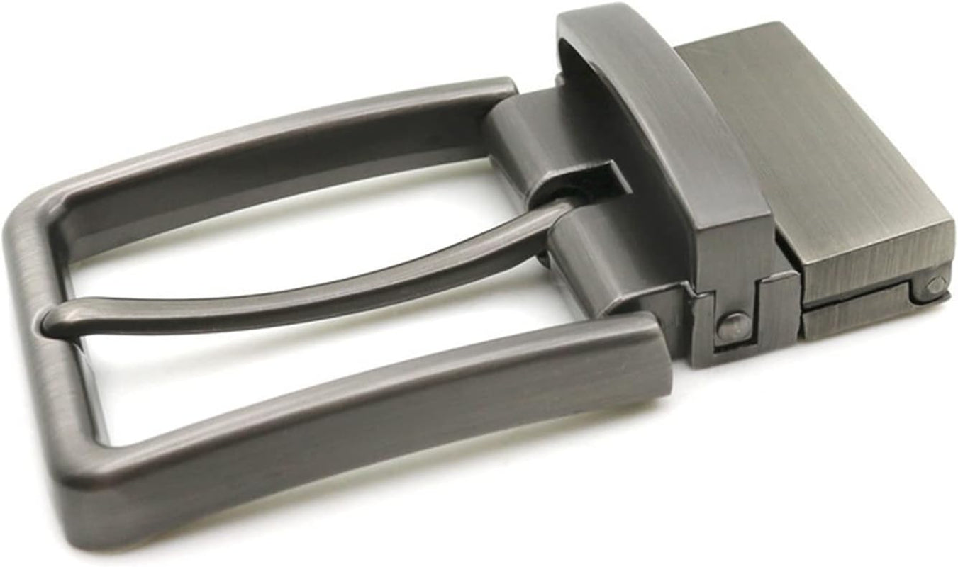 2 Pcs Generic 1.3"(33-34 Mm) Single Prong Square Belt Buckle Replacement Belt Buckle, Men Metal Belt Buckle Replacement Rectangular Pin Buckle, Single Prong Rectangular Pin Belt Buckle