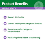 Zinc plus General Wellbeing - Supports Skin Health - Maintain Healthy Immune System Function, 150 Tablets