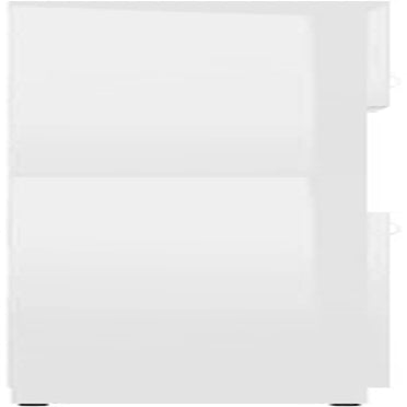 Bathroom Cabinet Home Laundry Room Rack Washroom Organiser Cupboard Storage Cabinet Furniture High Gloss White Engineered Wood