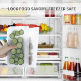 10 Pack Reusable Ziplock Bag for Fridge Freezer Food Storage,Extra Thick Leakproof Lunch Bag for Kitchen Food Storage Handy Kitchen Tools & Gadgets, Home Kitchen Storage & Organisation Set