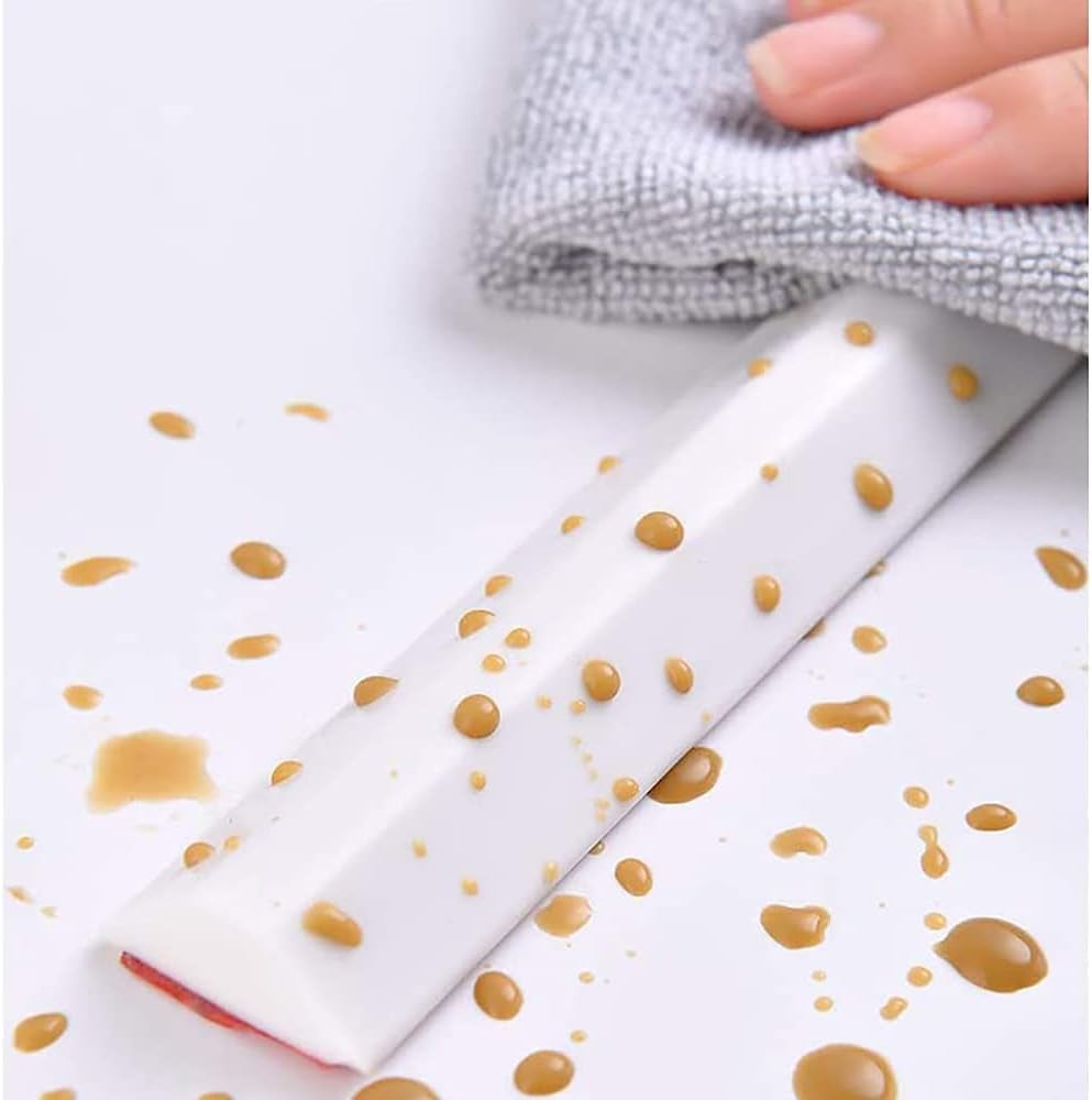 Collapsible Shower Threshold Water Dam Shower Barrier Shower Door Dam Silicone Self-Adhesive Water Stopper Wet Room Bathroom,White,160Cm