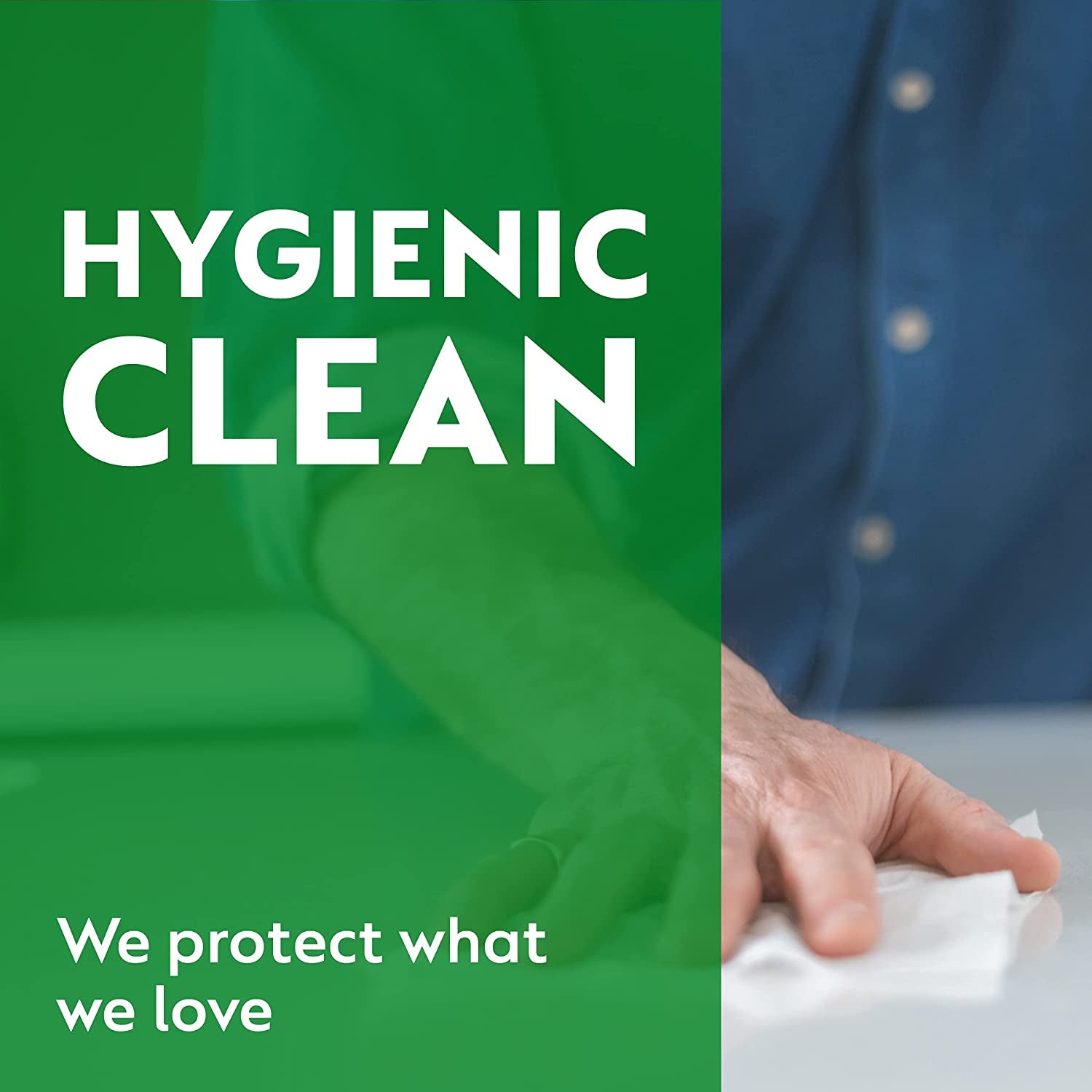 Multi Purpose Antibacterial Disinfectant Surface Cleaning Wipes Crisp Apple, 480S (4 X 120 Pack)