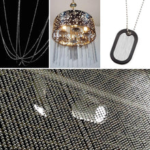 Load image into Gallery viewer, Beaded Pull Chain Extension with Connector, Stainless Steel 5 M Length Pull Chain with 40 Matching Connectors for Daily Life-Silver
