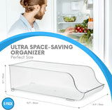 [2 Pack]  Clear Stackable Can Dispenser for Refrigerator - Soda Beverage Can Organiser Fridge/Pantry Storage Organiser for Cabinets, Countertops, Kitchen Storage & Organisation