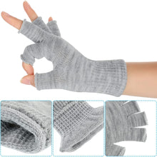 Load image into Gallery viewer, 4 Pairs Winter Half Finger Gloves Knitted Fingerless Mittens Warm Stretchy Gloves for Men and Women
