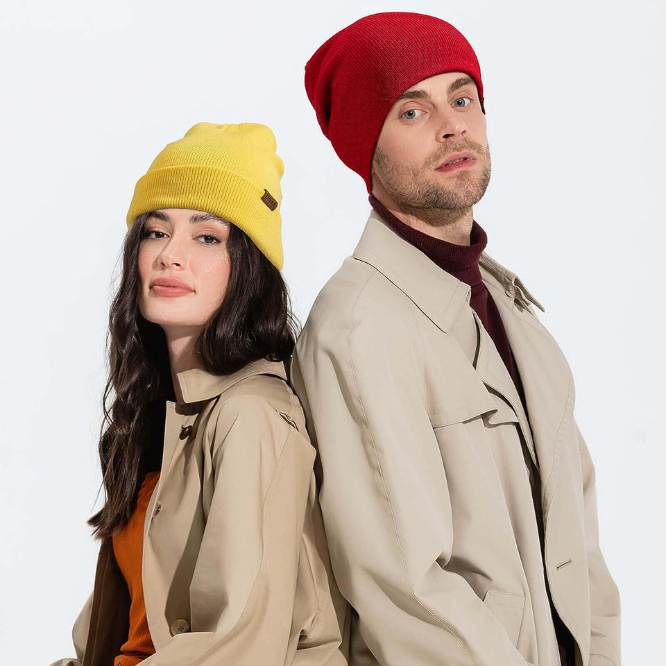 Beanie for Men Women Winter Skullies Cap Thermal Accessories